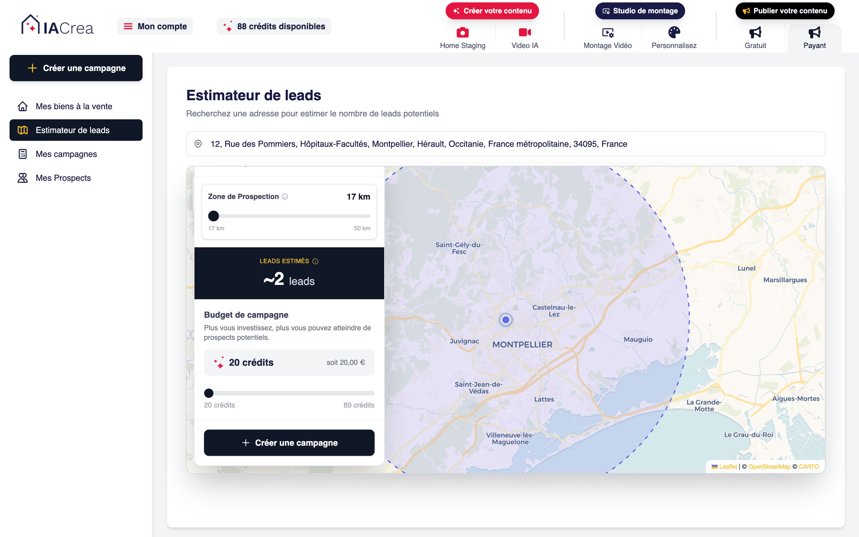 Création de campagnes ciblées
