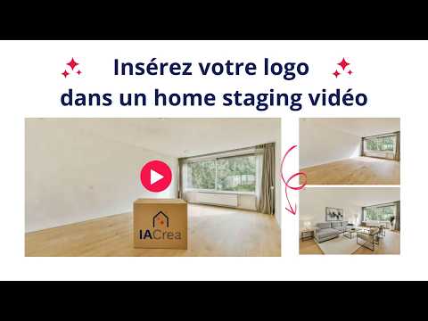 Effet home staging avec son propre logo dans la pièce